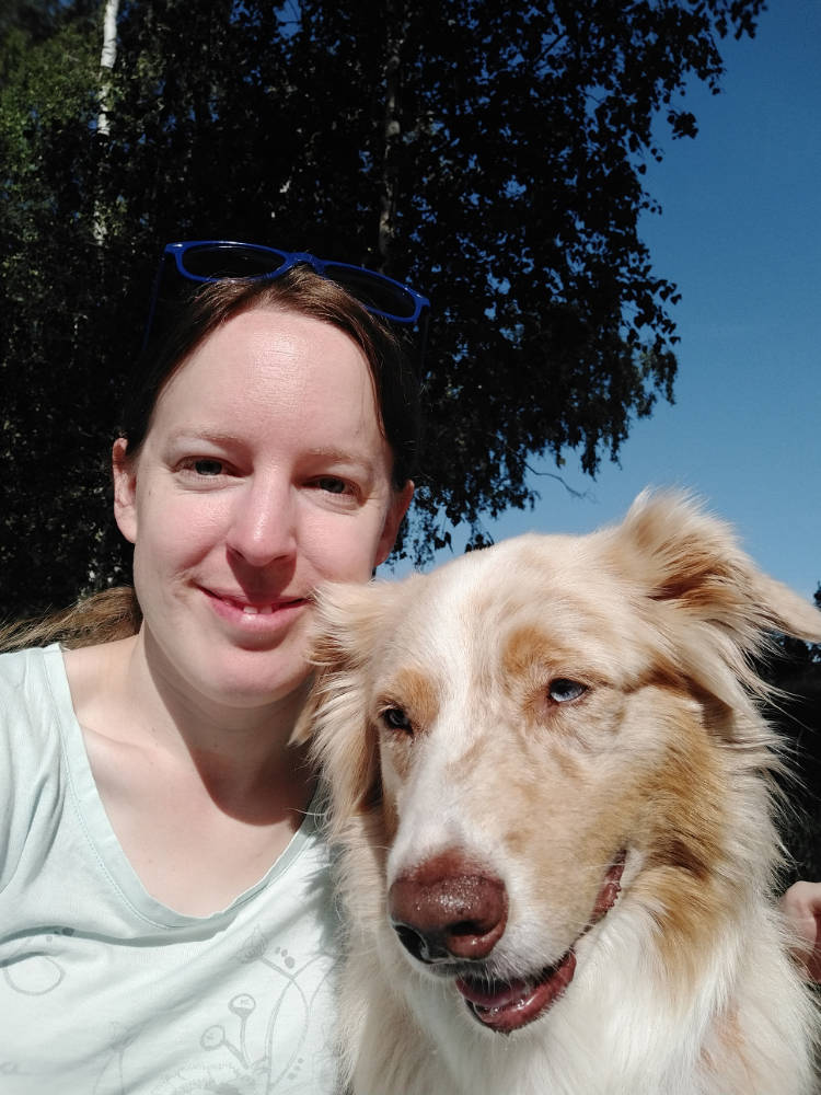 Karin Schlatter mit Hund